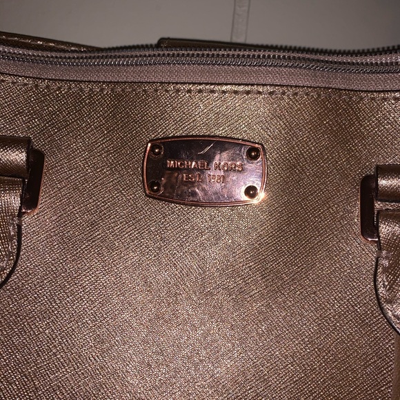Michael Kors Rose Gold Purse - Picture 3 of 5